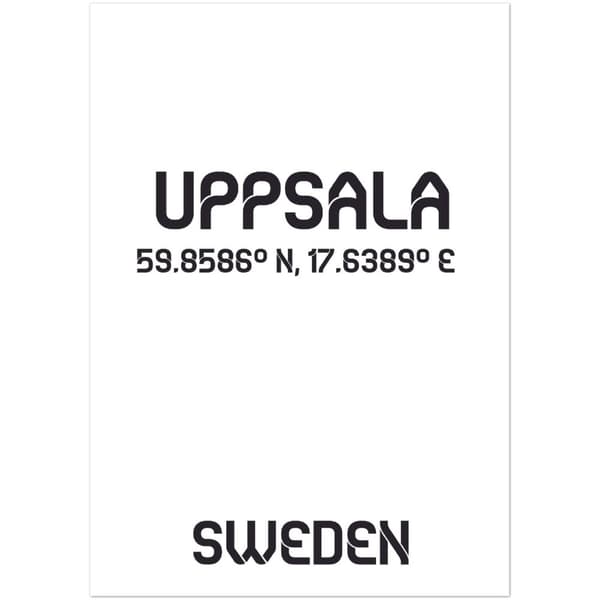 Uppsala Poster - A3 (29.7 X 42 cm)