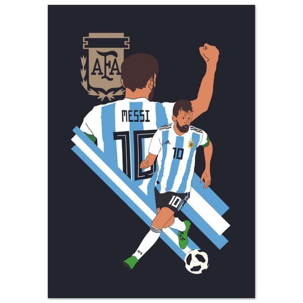 Argentina Captain 10 Poster - A3 (29.7 X 42 cm)