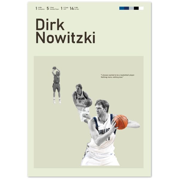 Dirk Nowitzki Poster - A2 (42 X 59.4 cm)
