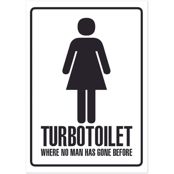 Turbotoilet Poster - A2 (42 X 59.4 cm)