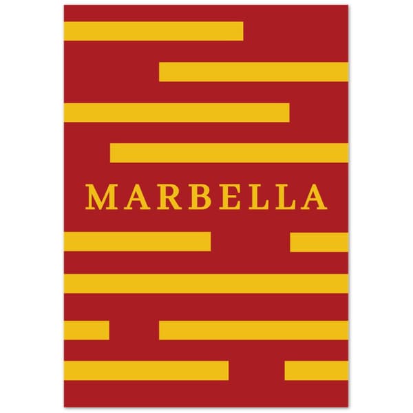 Marbella Spain Poster - A2 (42 X 59.4 cm)