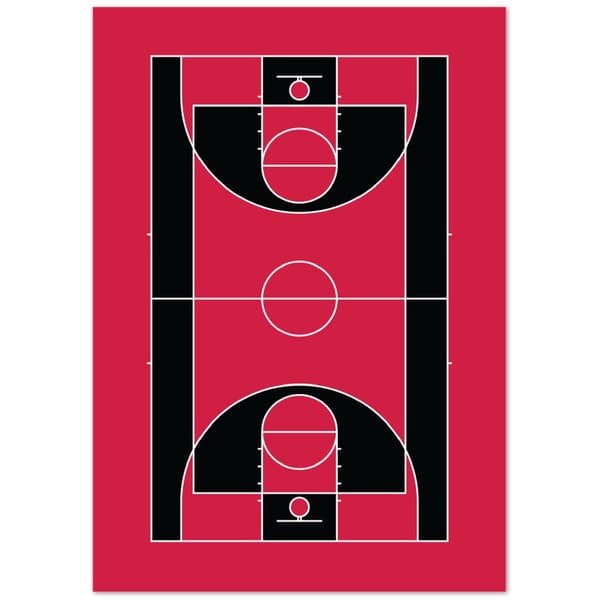 Chicago Basketball Court - A2 (42 X 59.4 cm)