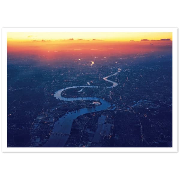 London Stad Solnedg�ng Poster - A2 (42 X 59.4 cm)