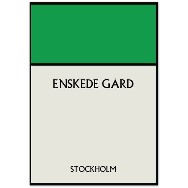 Enskede G�rd Stockholm Poster - 70X100 cm / 28X40?