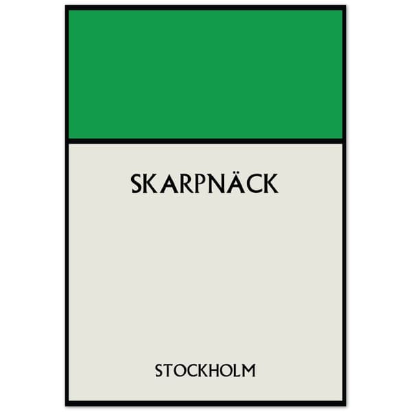 Skarpn�ck Stockholm Poster - 70X100 cm / 28X40?