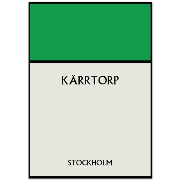 K�rrtorp Stockholm Poster - 70X100 cm / 28X40?
