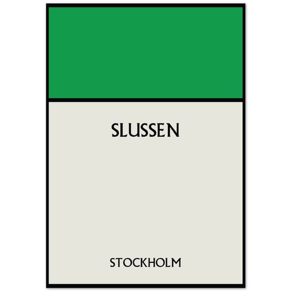 Slussen Stockholm Poster - 70X100 cm / 28X40?