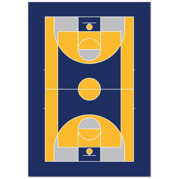 Indiana Basketball Court Poster - 70X100 cm / 28X40?