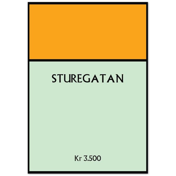 Sturegatan Poster - 70X100 cm / 28X40?