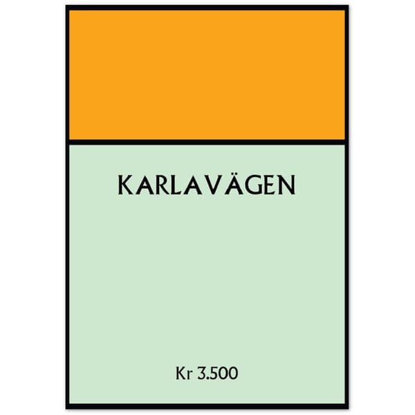 Karlav�gen Poster - 70X100 cm / 28X40?