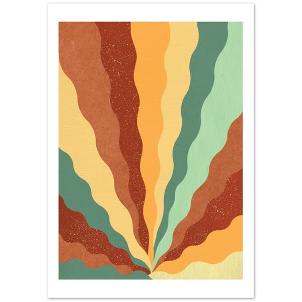 F�rgglad Abstrakt Poster - 70X100 cm / 28X40?