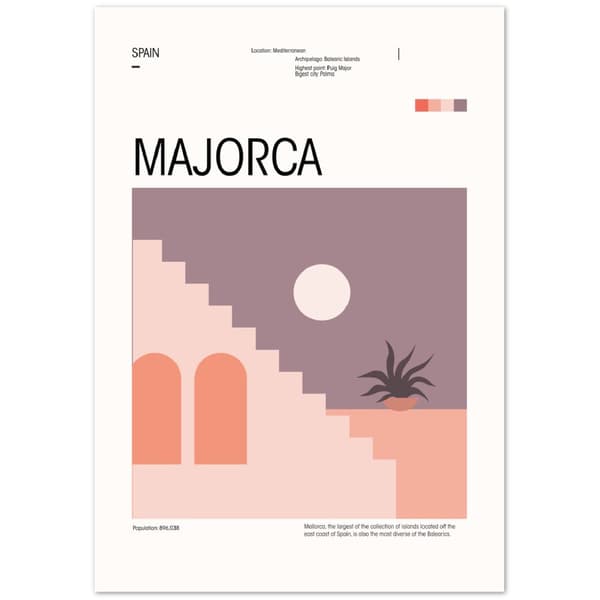 Mallorca Poster - 70X100 cm / 28X40?