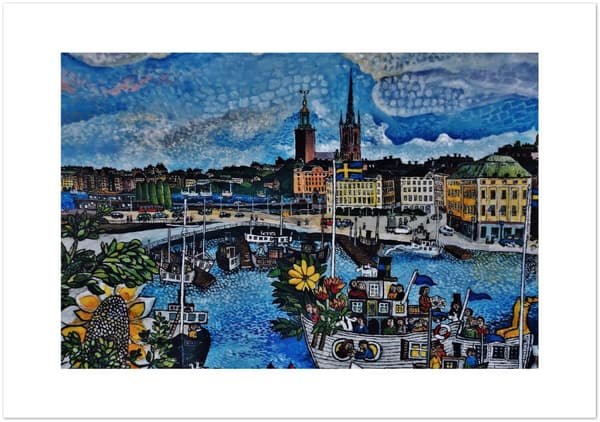 Stockholm City Poster - 70X100 cm / 28X40?