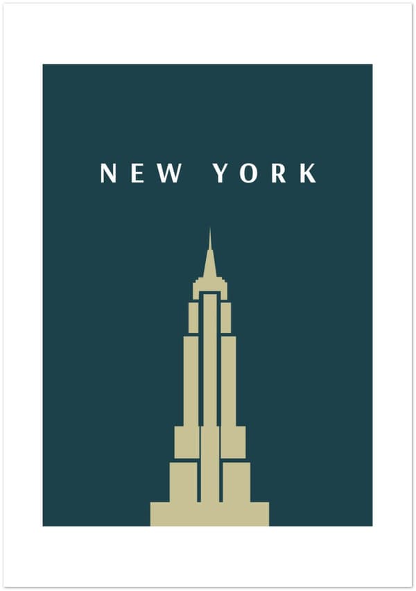 New York Empire State Building Poster - 70X100 cm / 28X40?