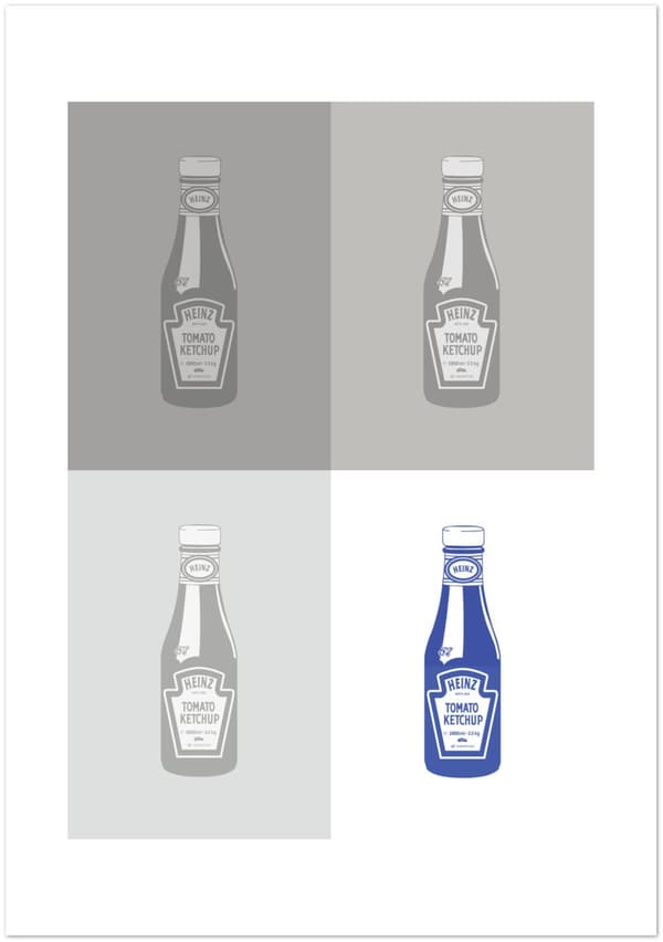 Heinz Ketchup Blue Poster - 70X100 cm / 28X40?