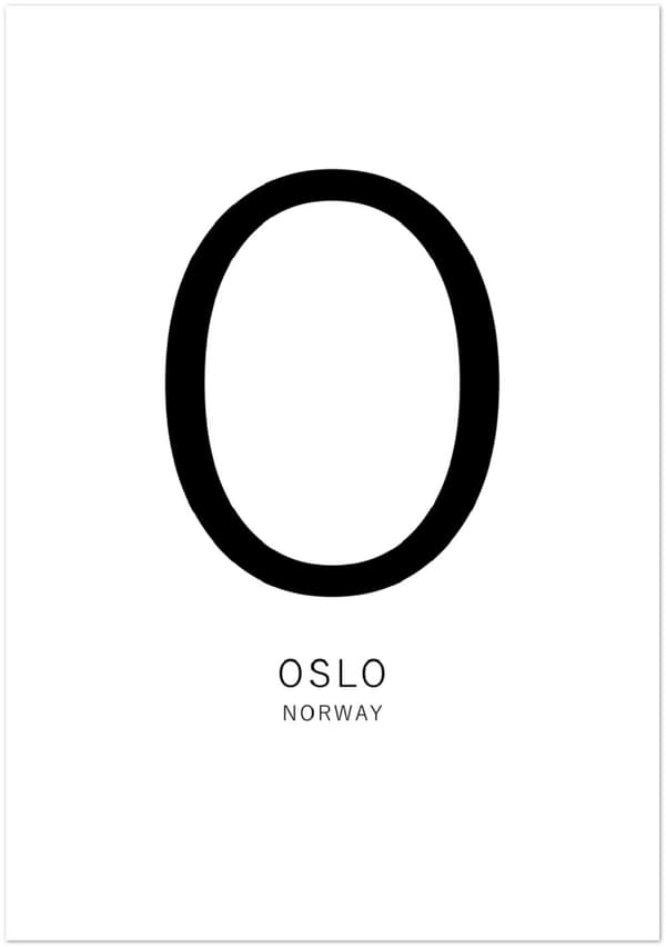 Oslo Poster - 70X100 cm / 28X40?