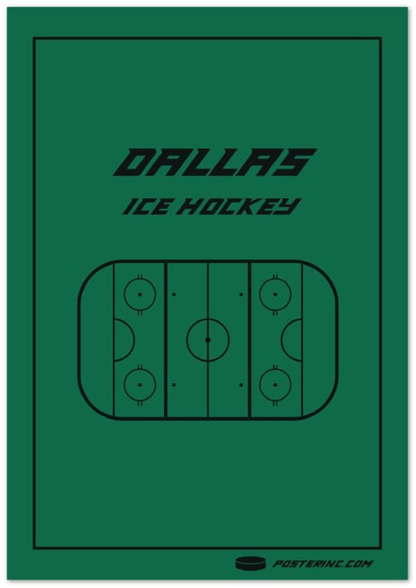 Dallas Ice Hockey Poster - 70X100 cm / 28X40?