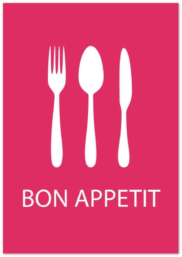 Bon Appetit Kitchen Poster - 70X100 cm / 28X40?