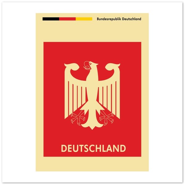 Deutschland Poster - 70X70 cm / 28X28?