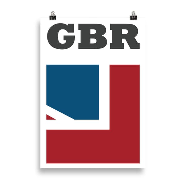 GBR United Kingdom Poster - 70X100 cm