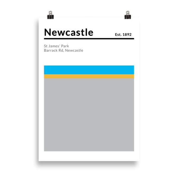 Newcastle Football Poster - 70X100 cm