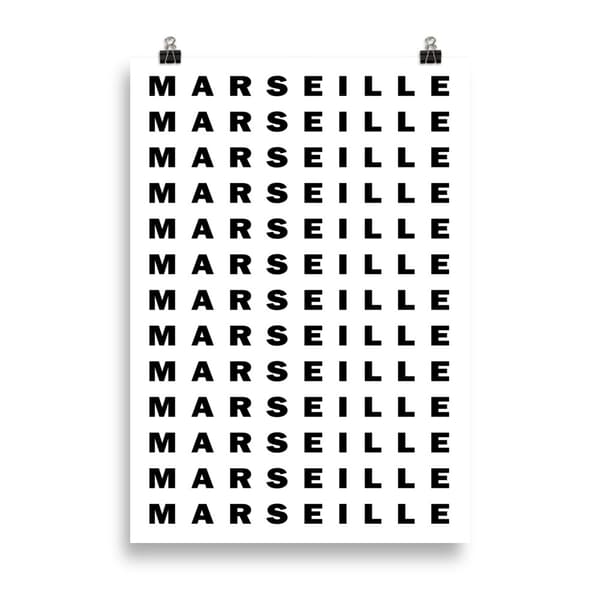 Marseille France Poster - 70X100 cm