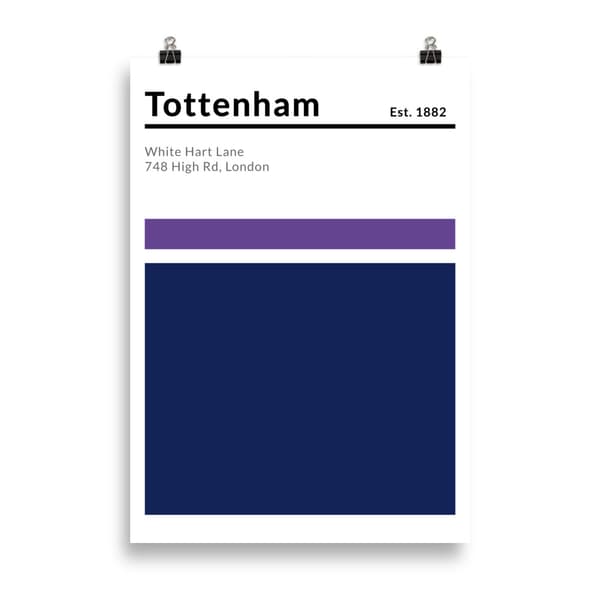 Tottenham Poster - 70X100 cm