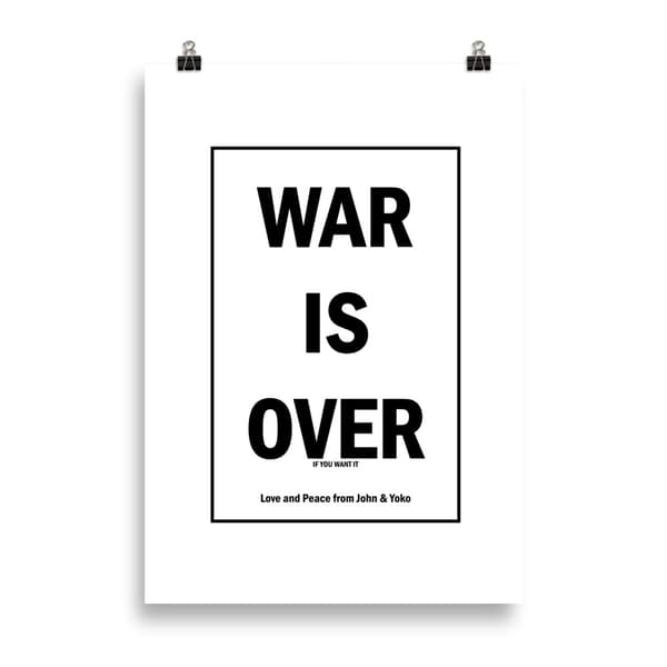 War is Over Poster - 70X100 cm