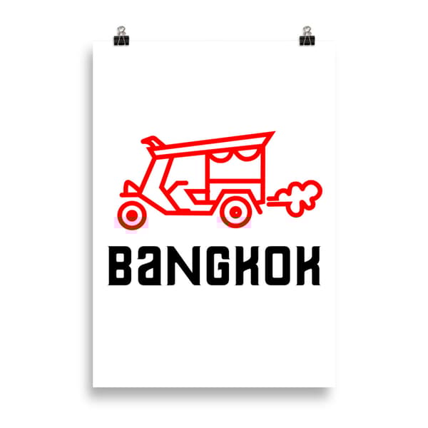 Bangkok Tuk Tuk Poster - 70X100 cm