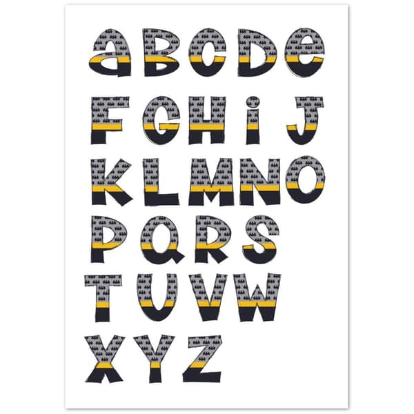 Batman Alfabet Poster - 70X100 cm / 28X40?