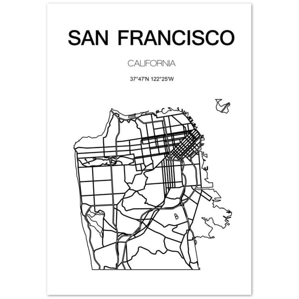San Francisco Poster - 70X100 cm / 28X40?