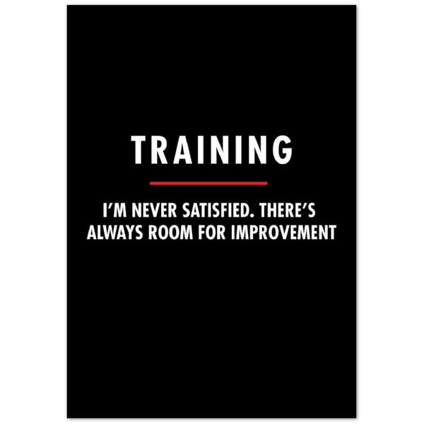 Training Poster - 70X100 cm / 28X40?