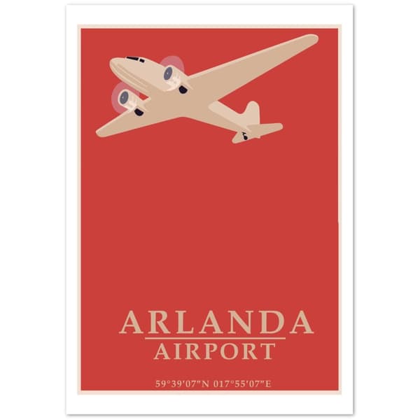 Arlanda Airport Poster - 70X100 cm / 28X40?