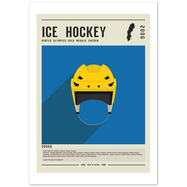 Sverige Ishockey OS 2006 Poster - 70X100 cm / 28X40?