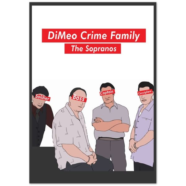 DiMeo Crime Family The Sopranos Poster - 70X100 cm / 28X40?