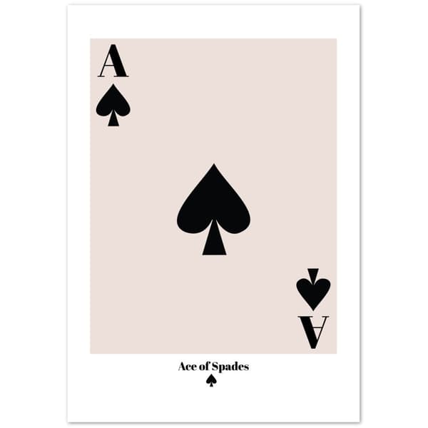 Ace of Spades Poster - 70X100 cm / 28X40?