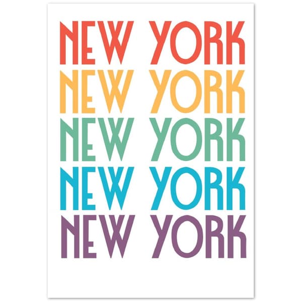 New York Poster - 70X100 cm / 28X40?