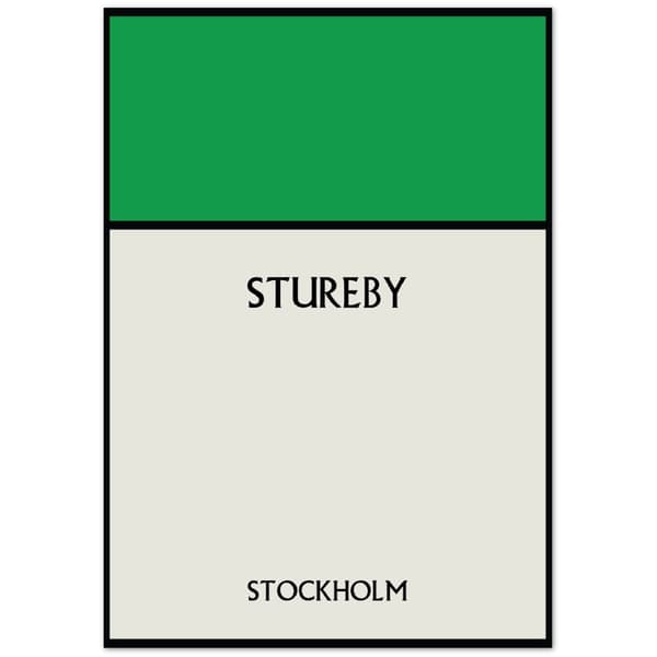 Stureby Stockholm Poster - 70X100 cm / 28X40?