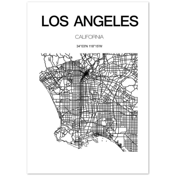 Los Angeles Poster - A0 (84.1 X 118.9 cm)