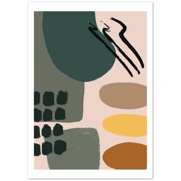Abstrakt Konst Poster - A0 (84.1 X 118.9 cm)