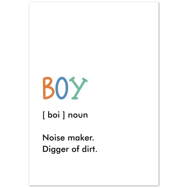 Boy Kids Poster - A0 (84.1 X 118.9 cm)
