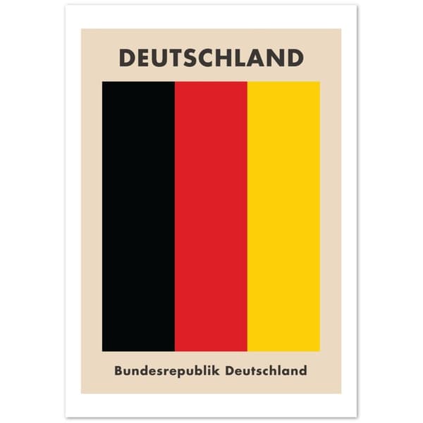 Deutschland Poster - A0 (84.1 X 118.9 cm)