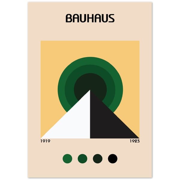 Bauhaus Pyramid Poster - A0 (84.1 X 118.9 cm)