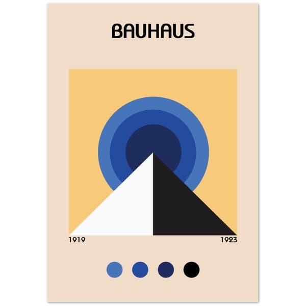 Bauhaus Pyramid Poster - A0 (84.1 X 118.9 cm)