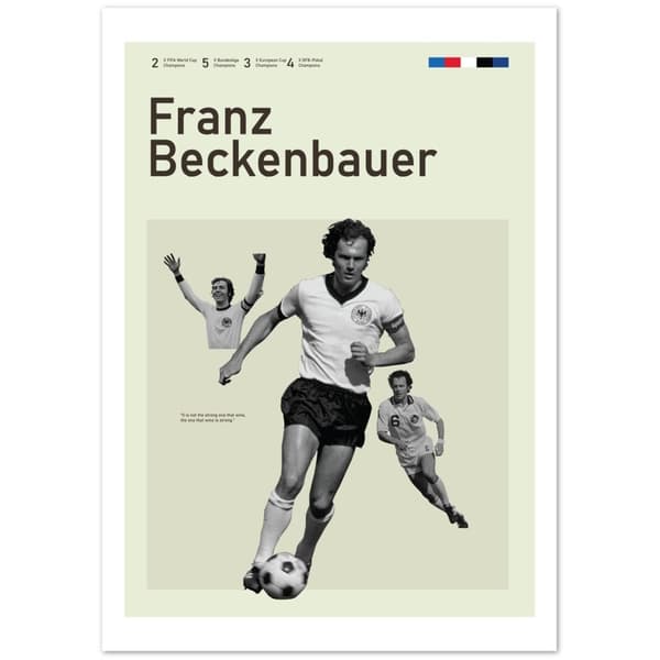 Franz Beckenbauer Poster - A0 (84.1 X 118.9 cm)