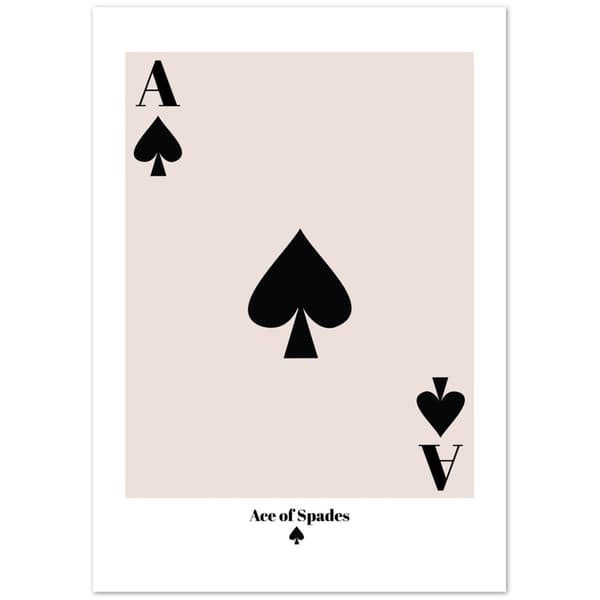Ace of Spades Poster - A0 (84.1 X 118.9 cm)