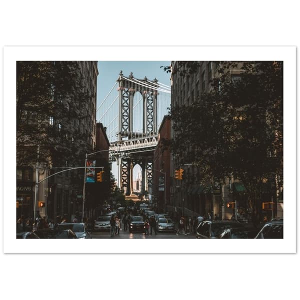 New York Bridge Poster - A0 (84.1 X 118.9 cm)