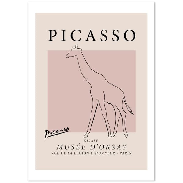 Picasso Giraffe - A0 (84.1 X 118.9 cm)
