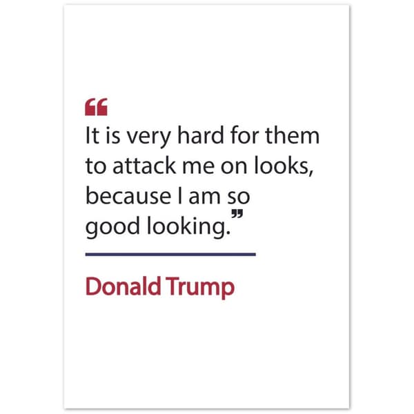 Donald Trump Quotes Poster - A0 (84.1 X 118.9 cm)