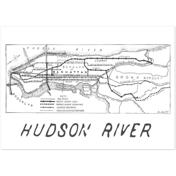 Hudson River - A0 (84.1 X 118.9 cm)